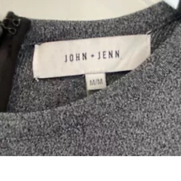 John & Jenn Gray Stretch Knit Cold‎ Shoulder Bondycon Dress Womens Medium (1168) - Picture 4 of 5